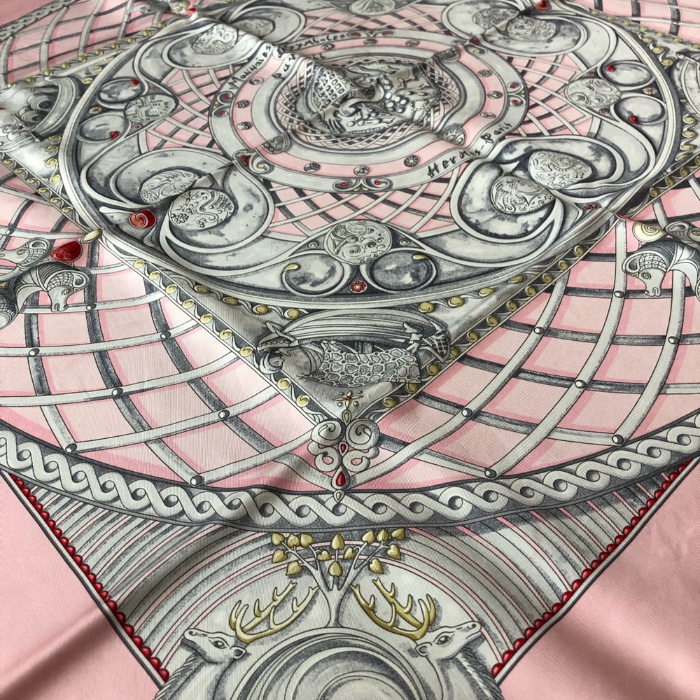 Hermes silk scarf 90